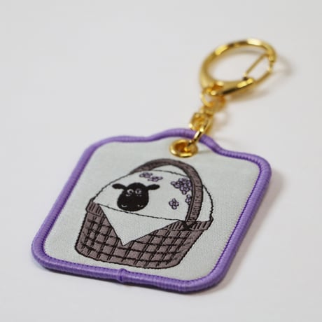 ひつじのショーン 織ネームキーホルダー