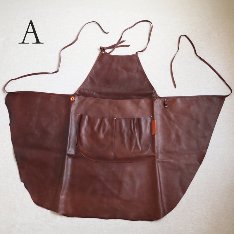 レザーエプロン ザ・プレミアム・Xクロス レザーエプロン ブラック | Brickwalls and