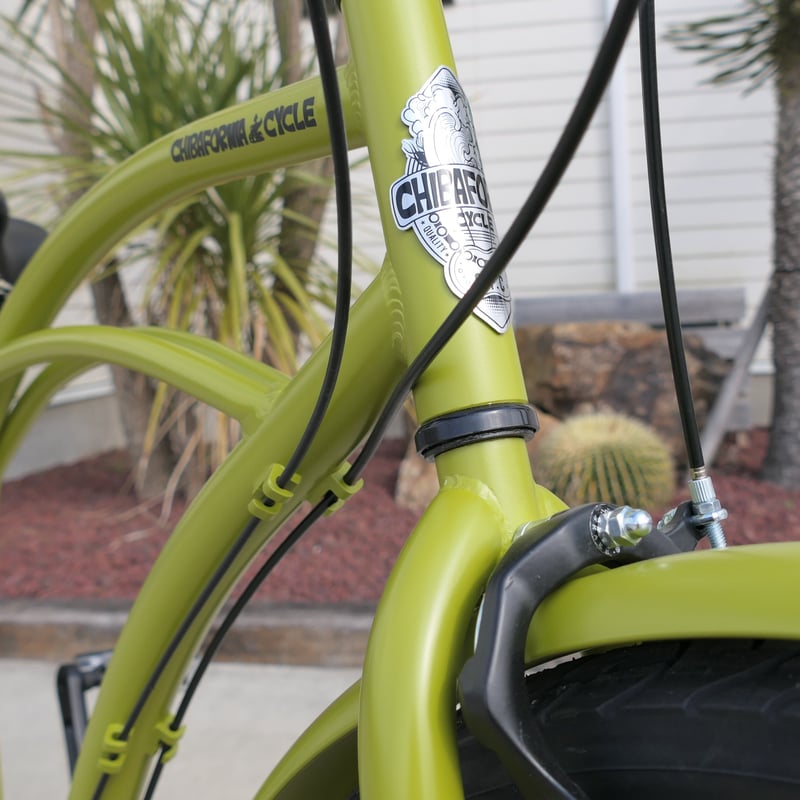 CHIBAFORNIA CYCLE オリジナル ビーチクルーザー 26インチ イエローグリ