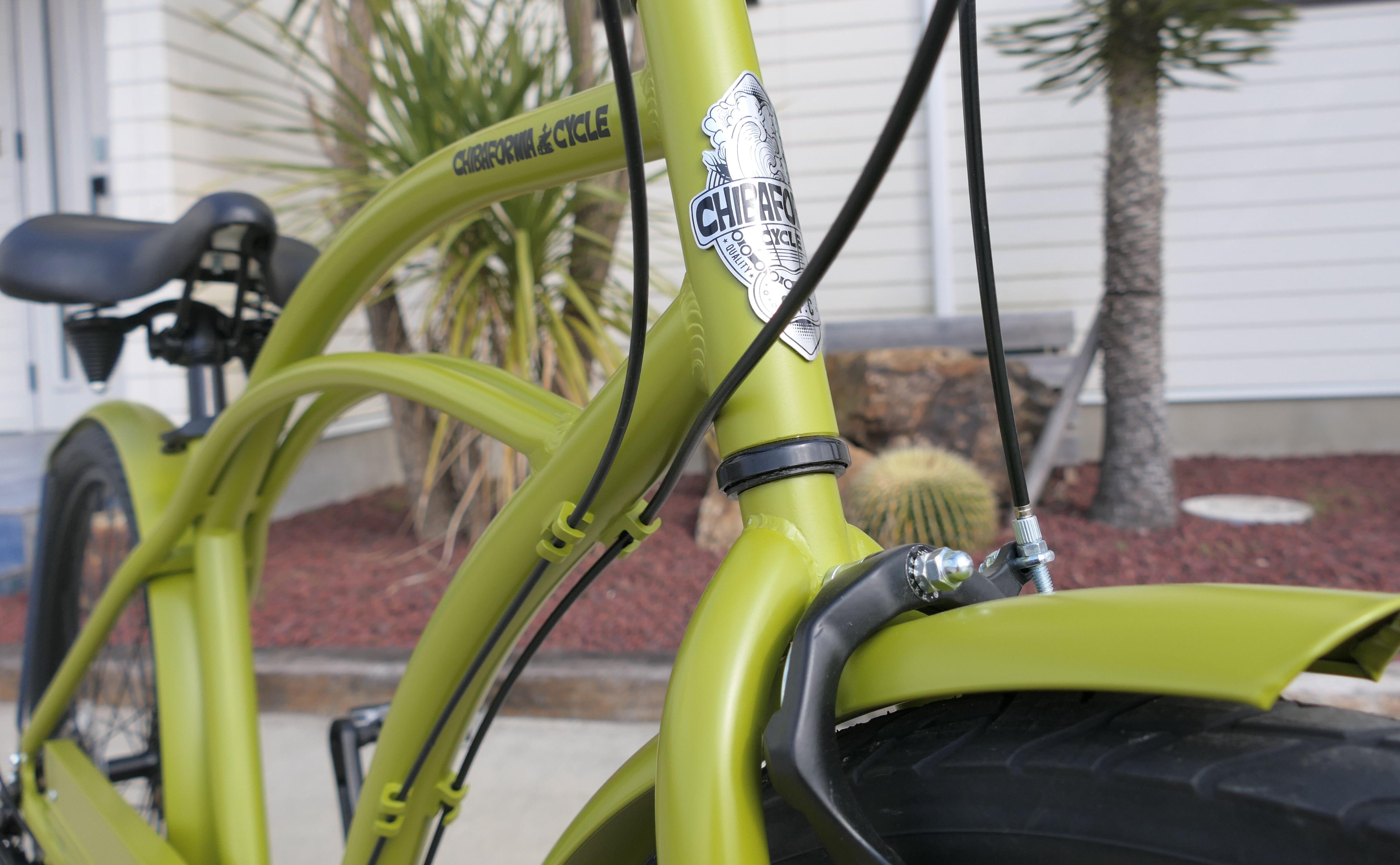 CHIBAFORNIA CYCLE オリジナル ビーチクルーザー 26インチ イエローグリ