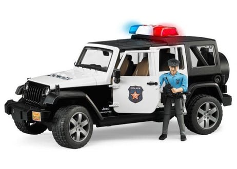 bruder／Jeep パトカー(フィギュア付き）
