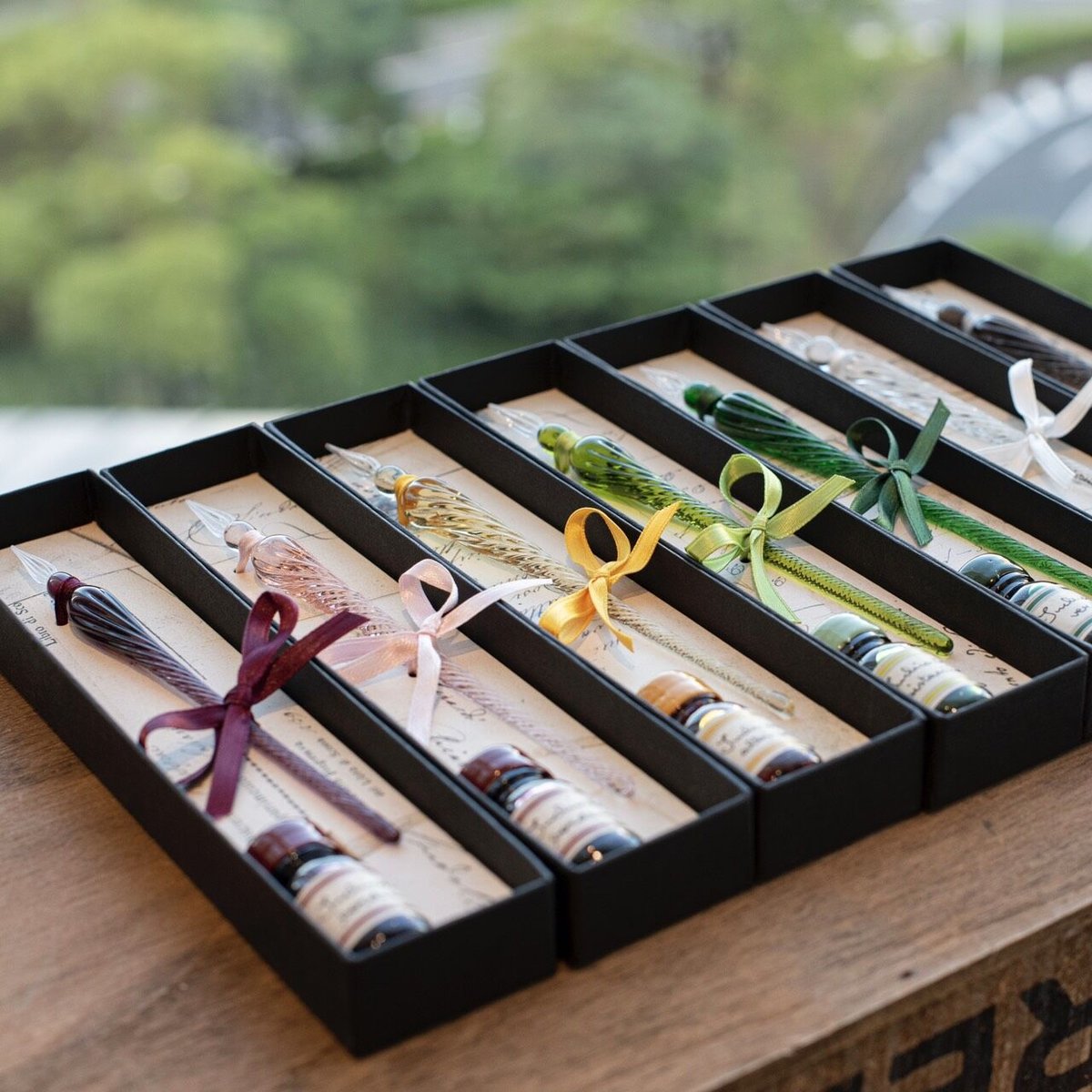 未使用カリグラフィーセットイタリア製Signum シグニュム木箱