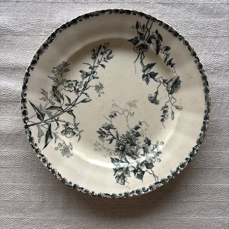 フランスアンティーク　HB＆Cie Choisy le roi製　デザート皿　Moscouシリーズ