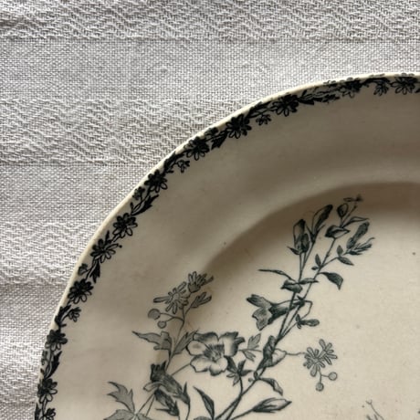 フランスアンティーク　HB＆Cie Choisy le roi製　デザート皿　Moscouシリーズ