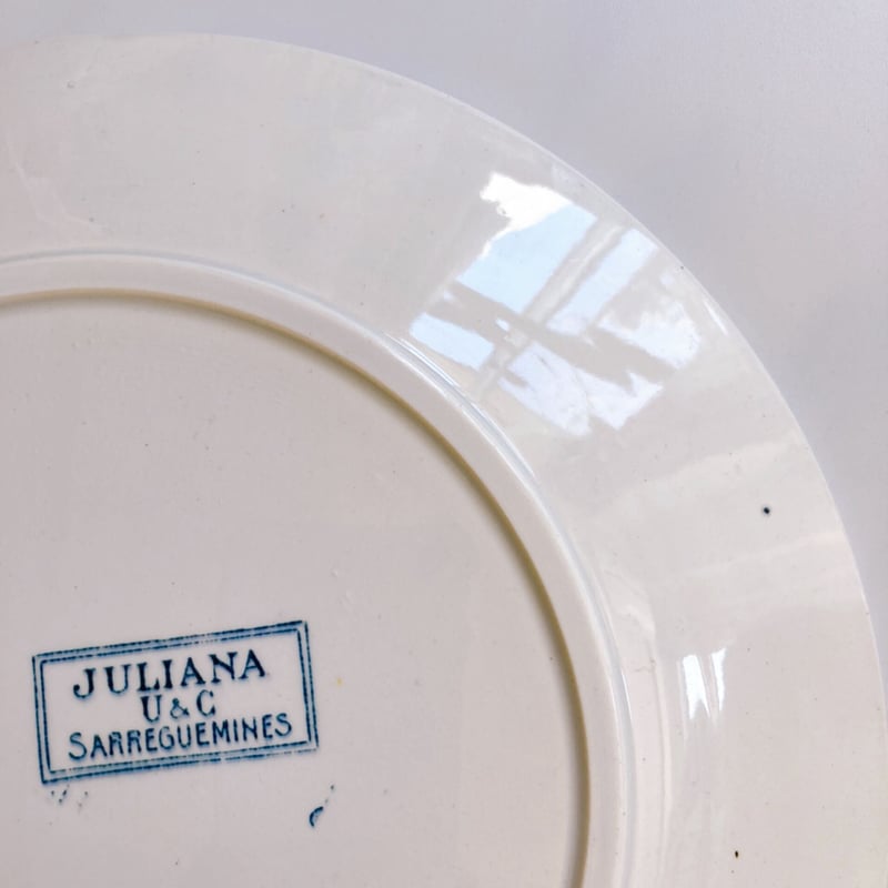 フランスアンティーク サルグミンヌ JULIANAシリーズ 平皿 フランスアンティーク サルグミンヌ JULIANAシリーズ 平皿