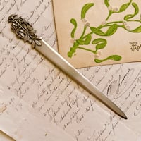 フランスアンティーク　ヤドリギ　ペーパーナイフ