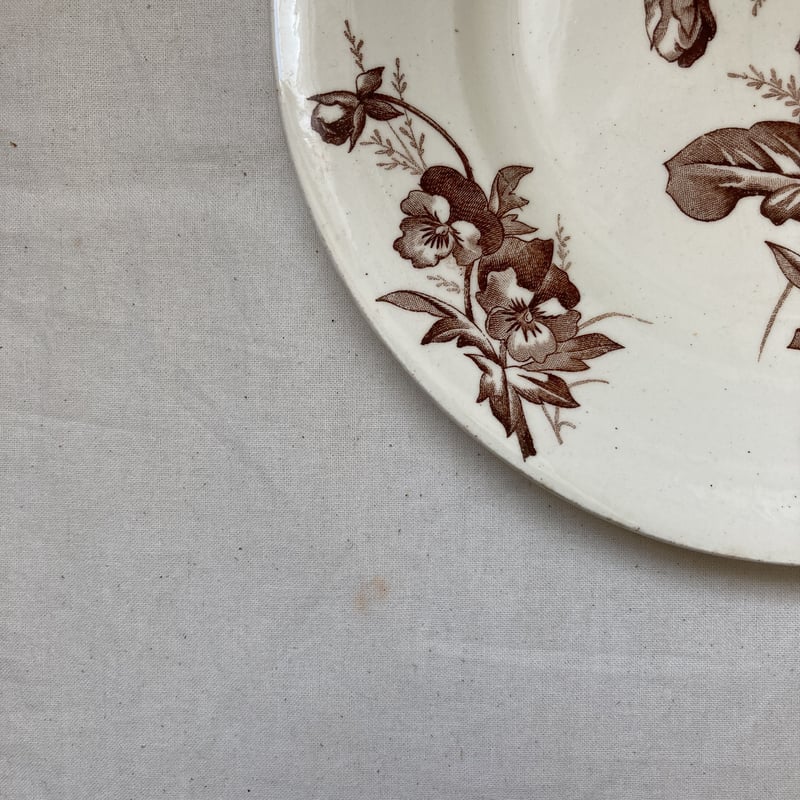 フランス アンティーク サラン デザートプレートC