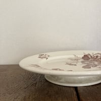 フランスアンティーク　 Salins サラン窯　パンジーシリーズ　コンポティエ