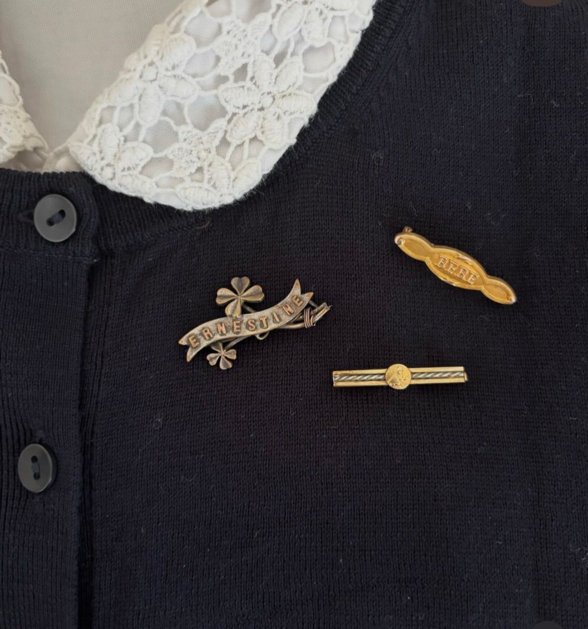 フランスブロカント ブローチ・マリアさま① | minon antiques