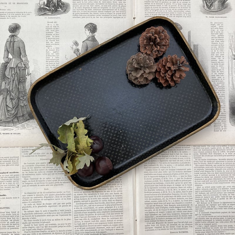 フランスアンティーク Papier Macher パピエマルシェ トレイ | minon