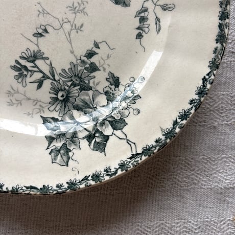 フランスアンティーク　HB＆Cie Choisy le roi製　デザート皿　Moscouシリーズ