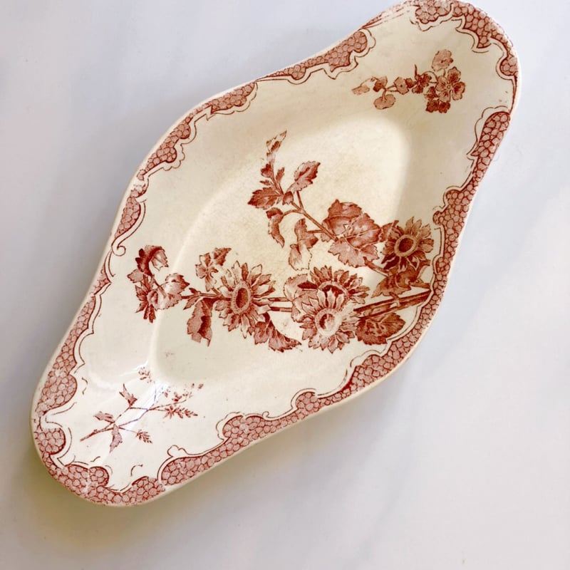 フランスアンティークLongwy ロンウィ プレートチェリー【A】 フランスアンティーク Longwy cherry ロンウィ チェリー プレート