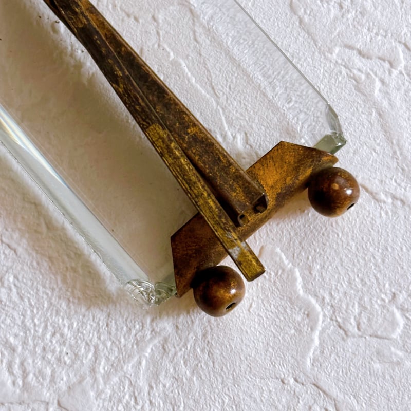 フランスアンティーク真鍮製リボン装飾フォトスタンド③