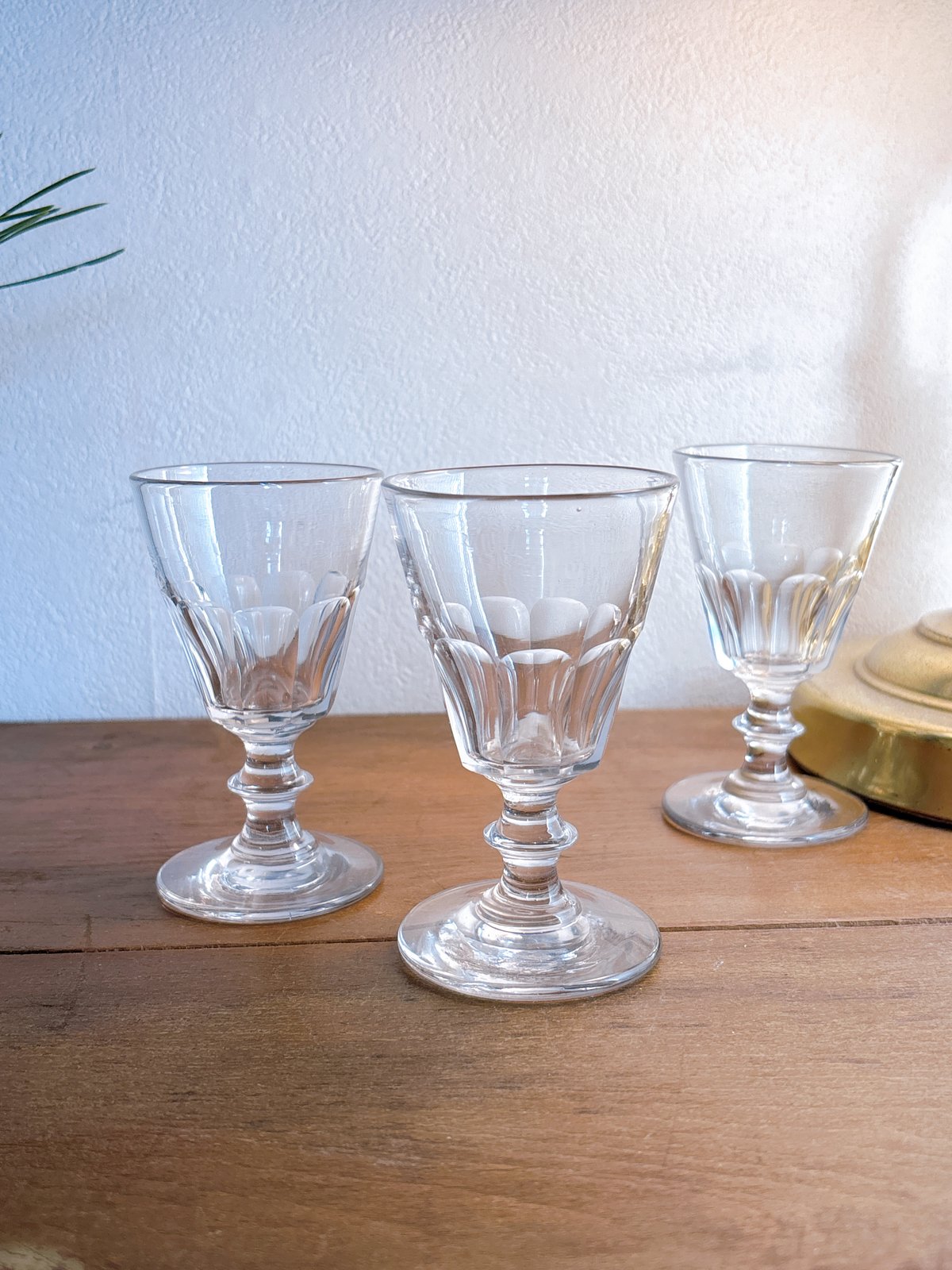 フランスアンティーク リキュールグラス 吹きガラス製 | minon antiques