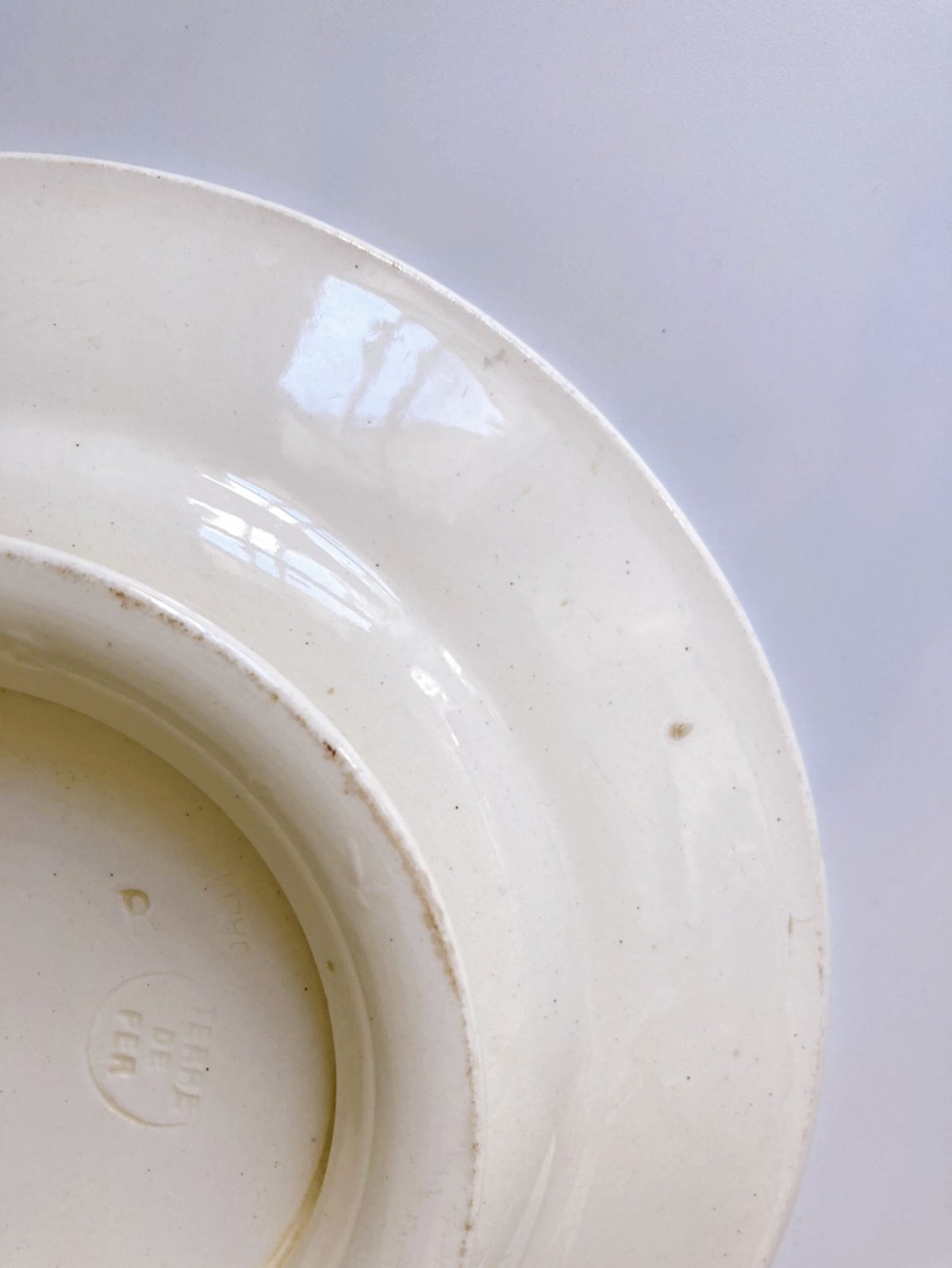 フランスアンティーク サラン salins コンポティエ 脚付きプレート アンティーク プレート | フランス19世紀 TERRE DE FER コンポ