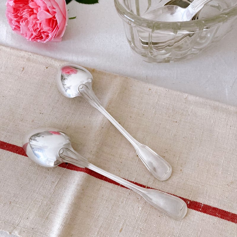 フランスアンティーク　シルバープレート　カトラリー　ペア　ブロカント フランスアンティークシルバープレートカトラリーペアブロカント