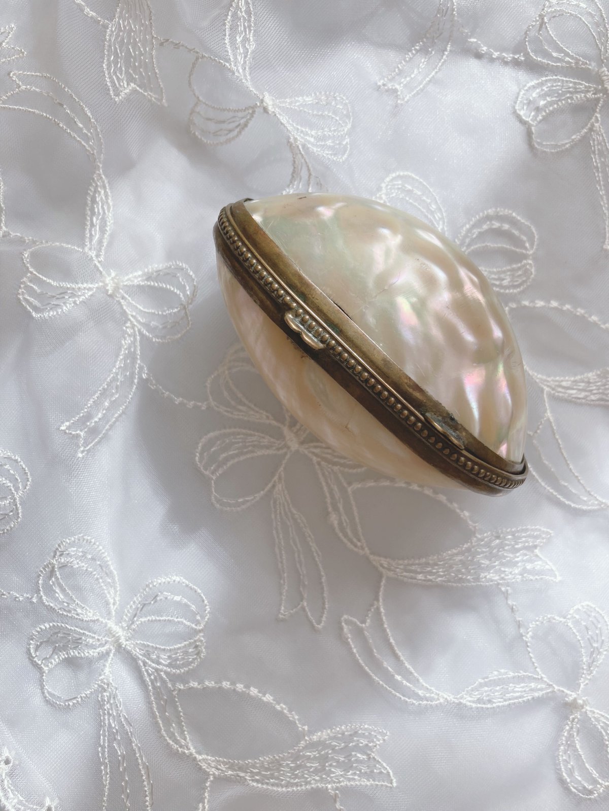 フランスアンティークマザーオブパールロザリオケース