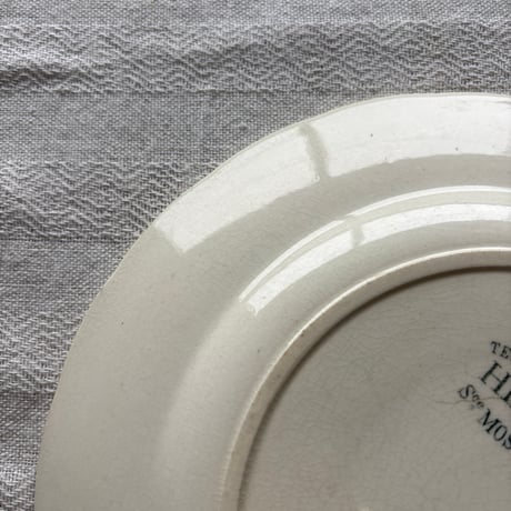 フランスアンティーク　HB＆Cie Choisy le roi製　デザート皿　Moscouシリーズ