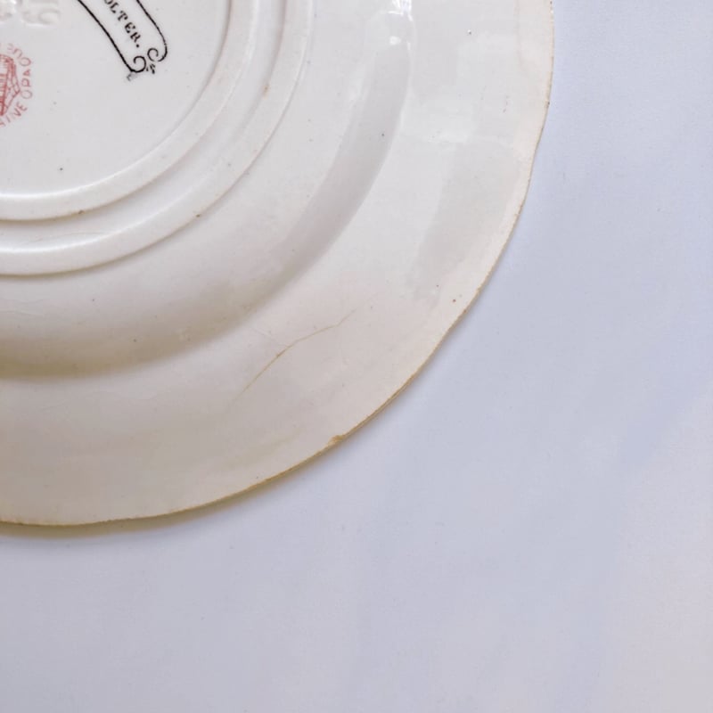 フランスアンティーク GIEN ジアン なぞなぞ ケーキプレート | minon