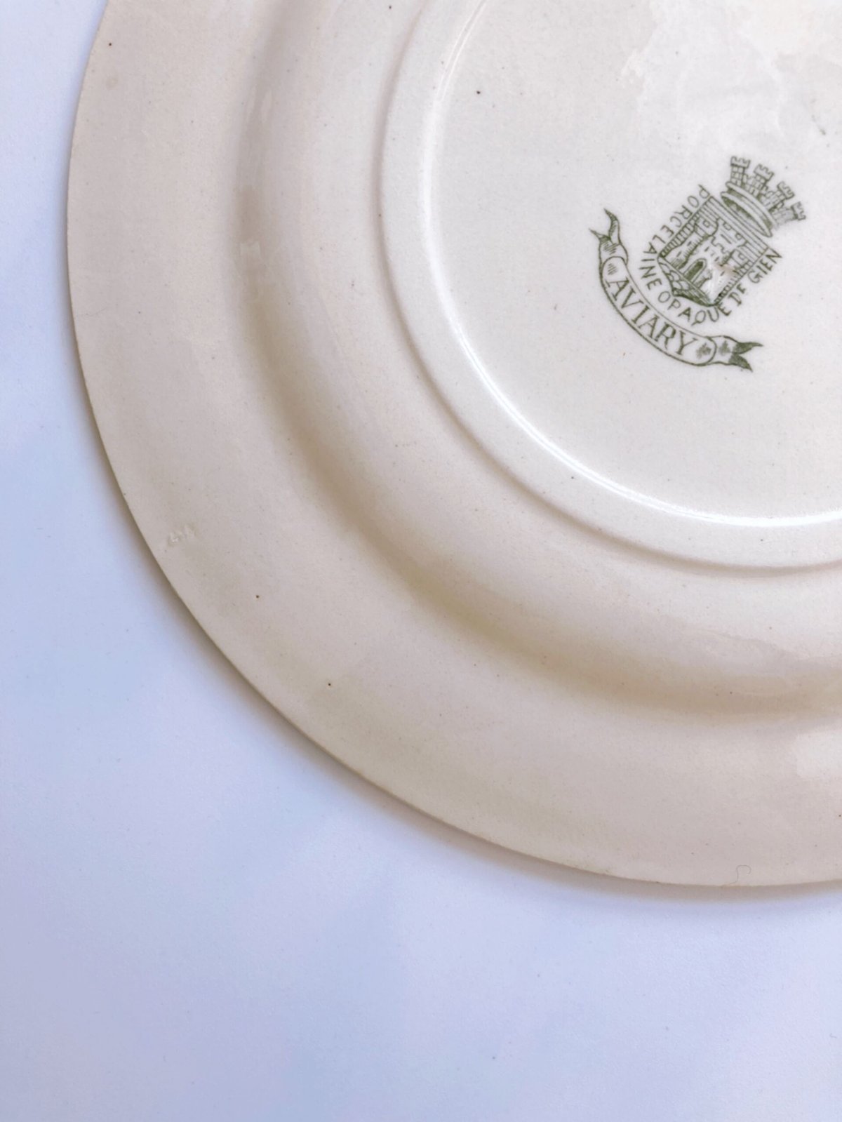 フランスアンティーク GIEN AVIARYシリーズ 平皿 | minon antiques