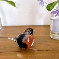 フィンランドヴィンテージ　losivitiini M. Kosomo Oy社製　ガラスのことり　handmade