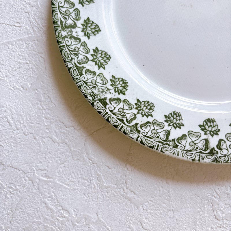 フランスアンティーク Badonviller trefleシリーズ プレート | minon