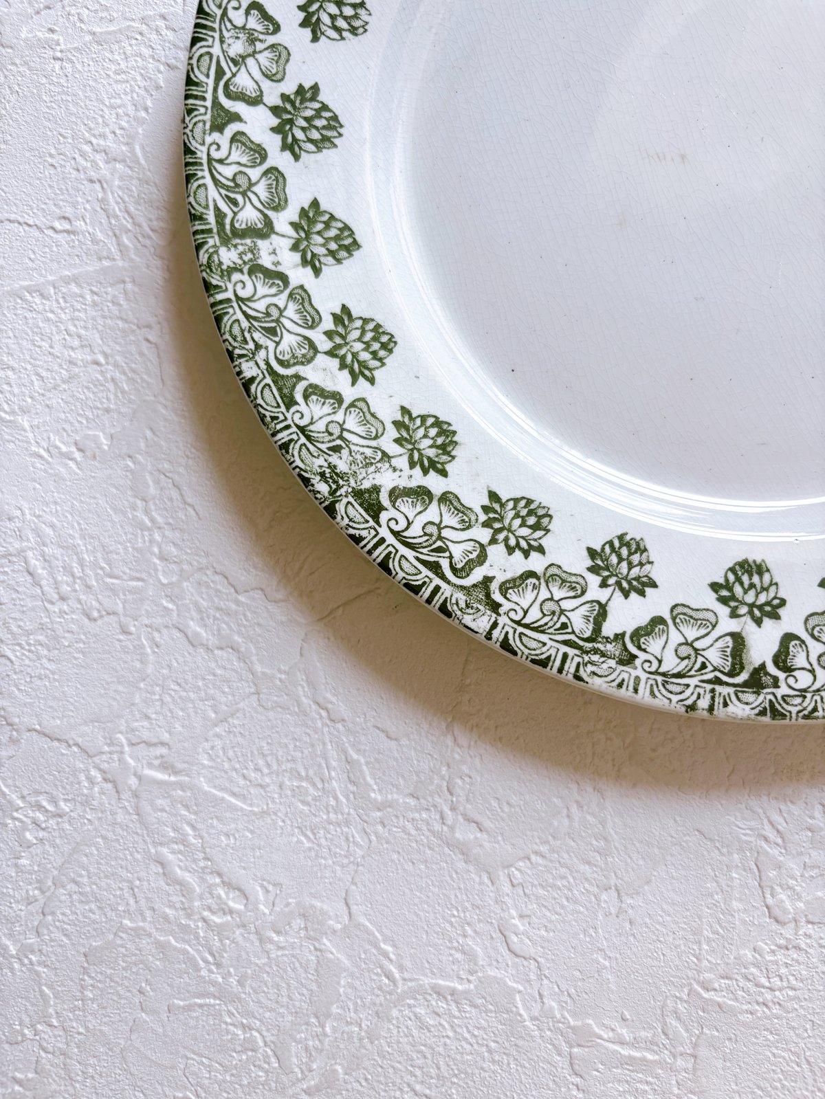 フランスアンティーク Badonviller trefleシリーズ プレート | minon