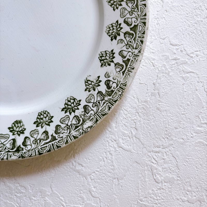 フランスアンティーク Badonviller trefleシリーズ プレート | minon