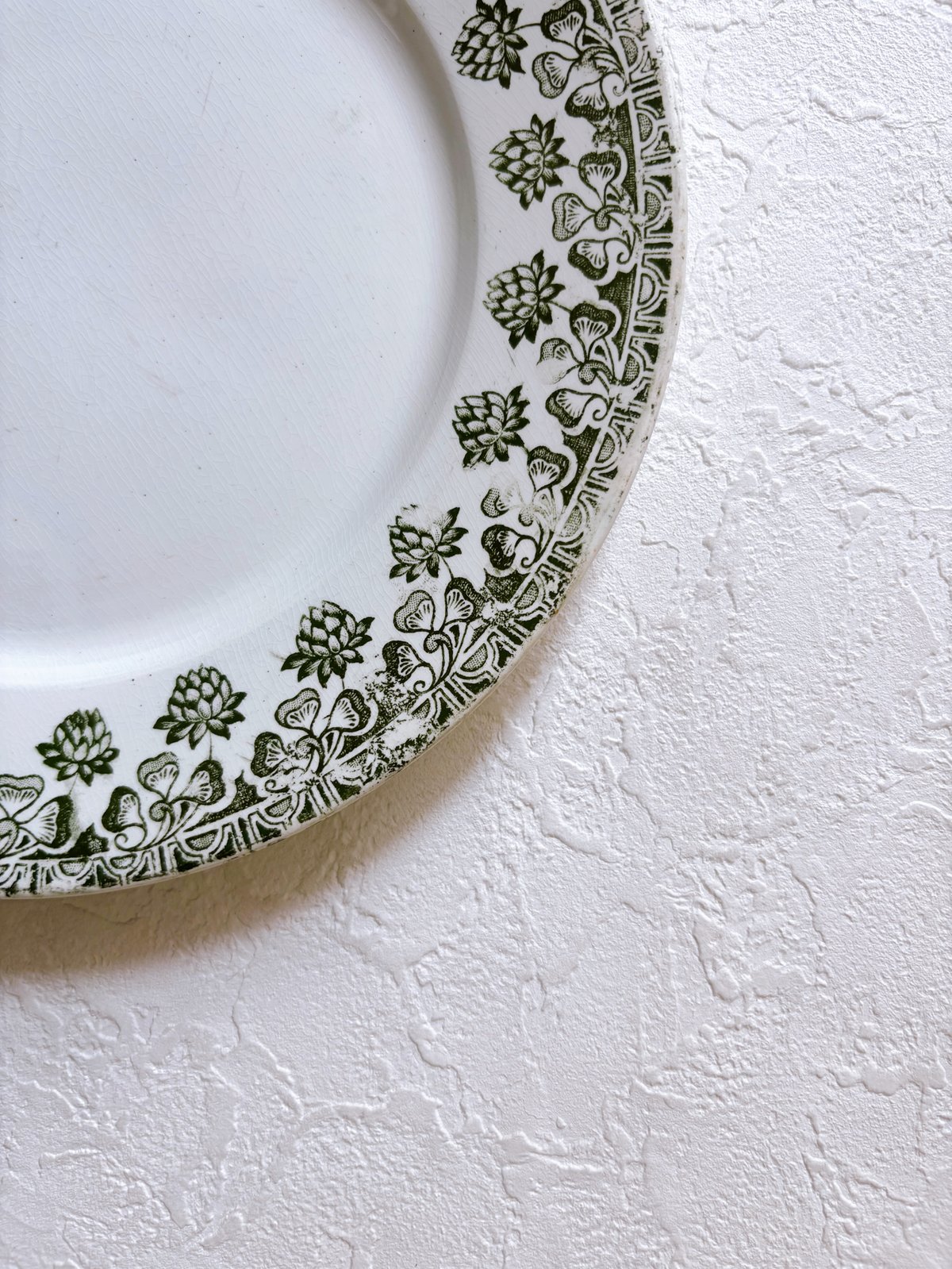 フランスアンティーク Badonviller trefleシリーズ プレート | minon