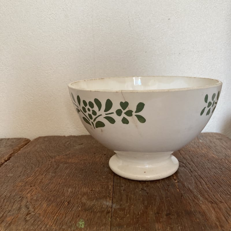 フランスアンティーク bol a cafe au lait カフェオレボウル お花の