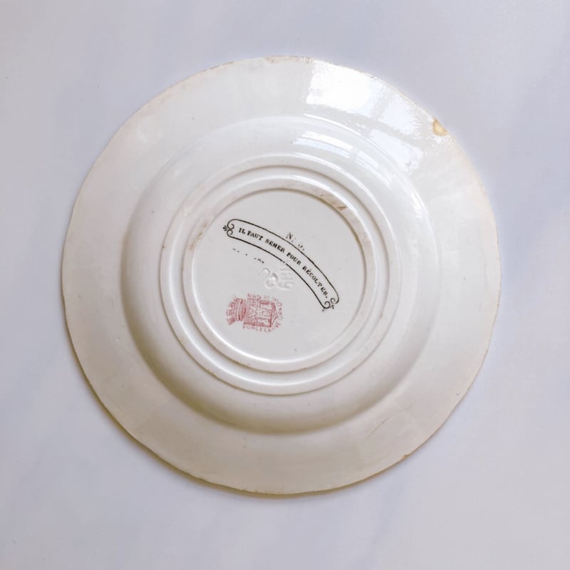 GIEN ジアン　カリブシリーズ　廃盤　レア　ケーキプレート　未使用　フランス Gien ジアン フランス プレート アリス 廃盤 22cm 4枚 - メルカリ