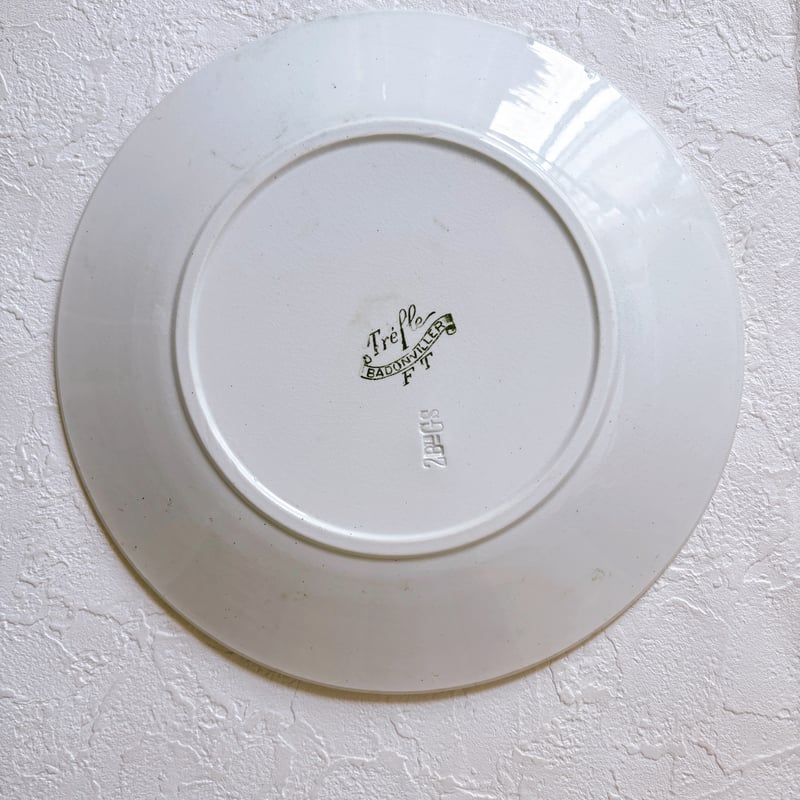 フランスアンティーク Badonviller trefleシリーズ プレート | minon