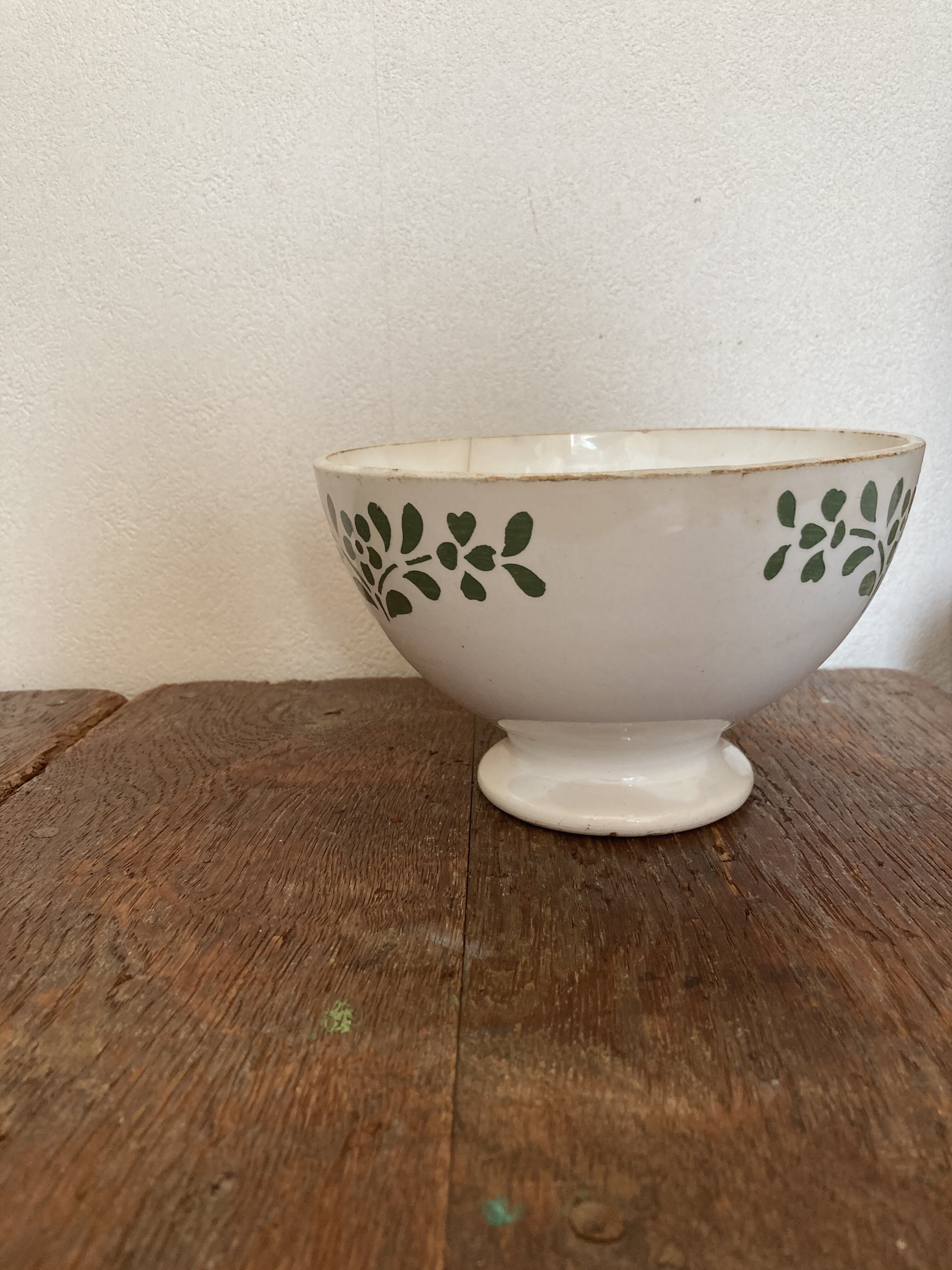 フランスアンティーク bol a cafe au lait カフェオレボウル お花の