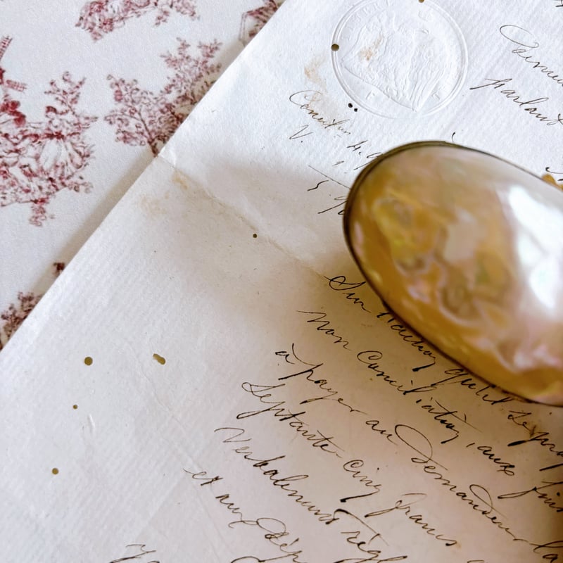 フランスアンティーク マザーオブパール ロザリオケース③ | minon