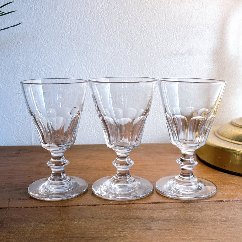 フランスアンティーク リキュールグラス 吹きガラス製 | minon antiques