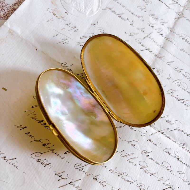 フランスアンティーク マザーオブパール ロザリオケース③ | minon