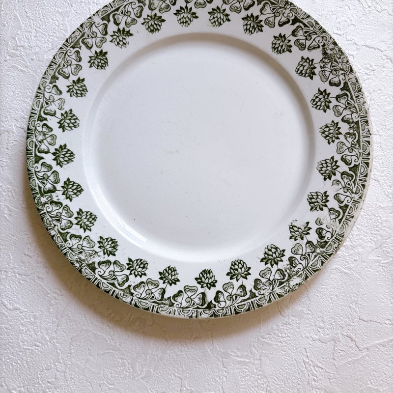 フランスアンティーク Badonviller trefleシリーズ プレート | minon