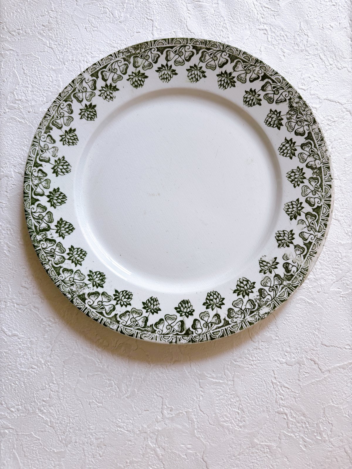 フランスアンティーク Badonviller trefleシリーズ プレート | minon