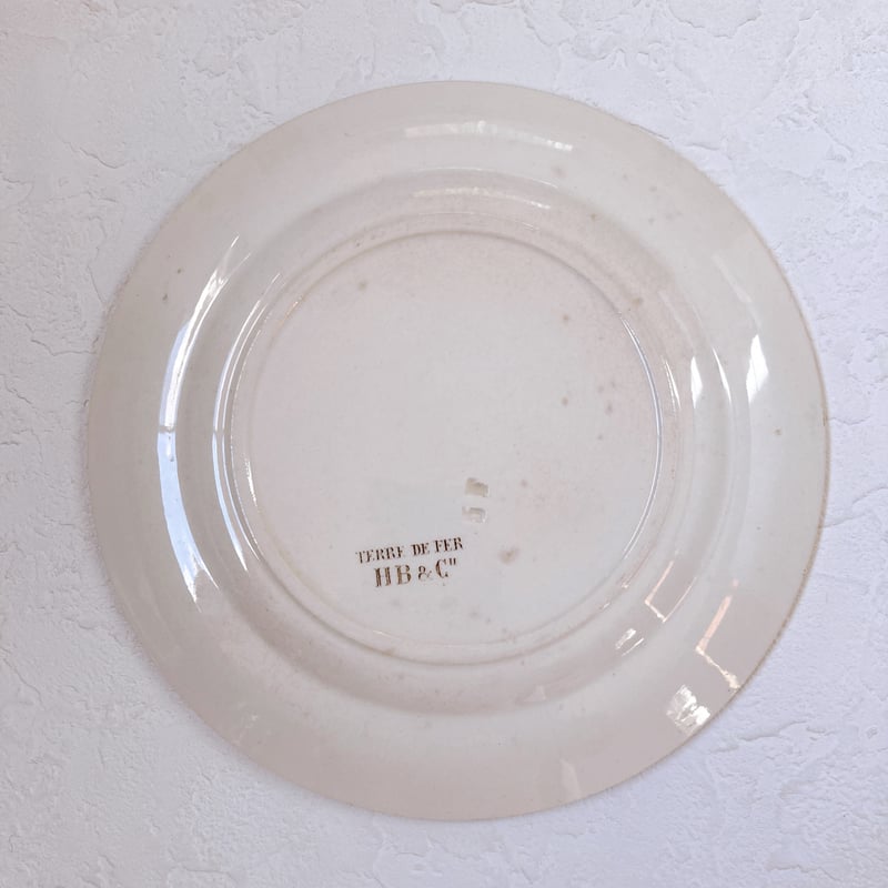 フランスアンティーク Choisy le Roi デザート皿 小鳥と窓辺 | minon