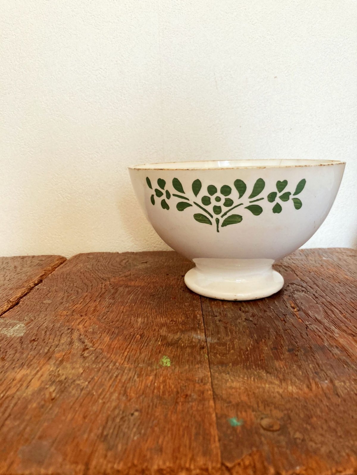 花とフルーツのアンティーク カフェオレボウル アンティークカフェオレ