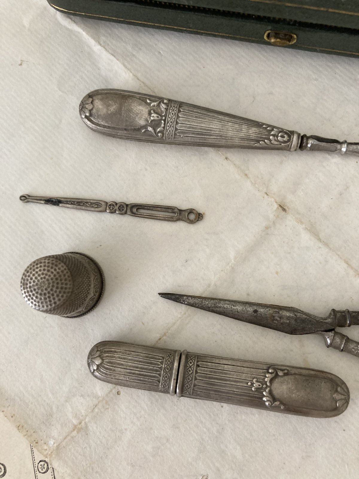 フランスアンティーク メルスリー お裁縫セット | minon antiques