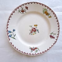 フランスアンティーク　GIEN製  デザートプレート　野の花②