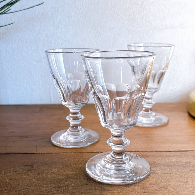 フランスアンティーク リキュールグラス 吹きガラス製 | minon antiques