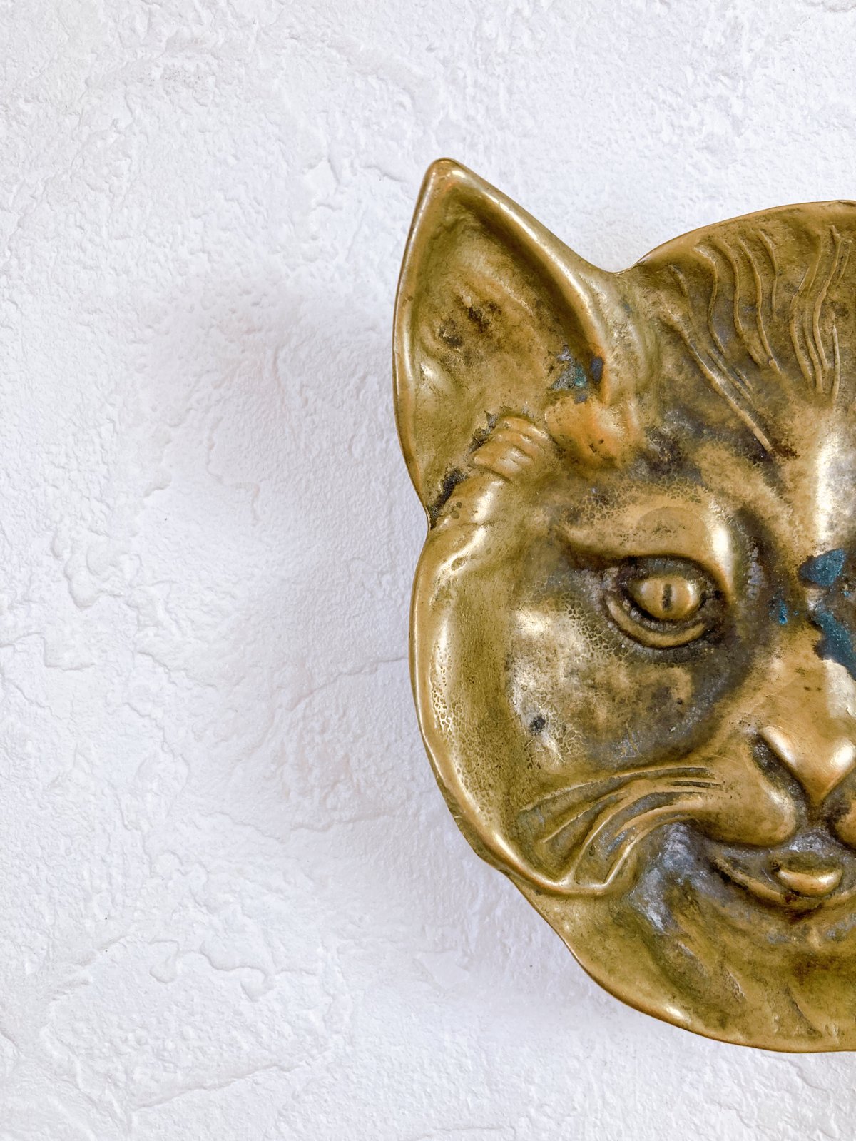 フランスブロカント 真鍮製ネコさんトレイ | minon antiques