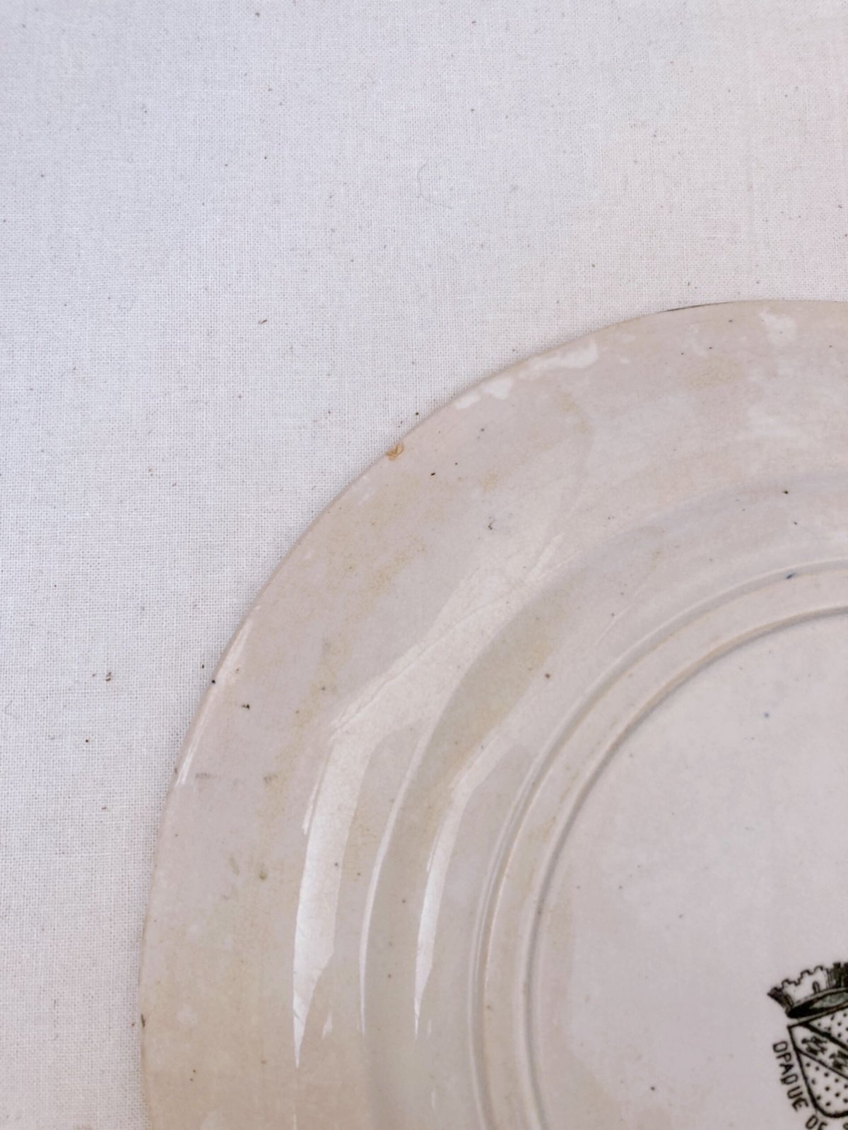 サルグミンヌ 犬 動物 デザートプレート フランスアンティーク ディゴワンサルグミンヌ Digoin&sarregumines 絵皿 デザート