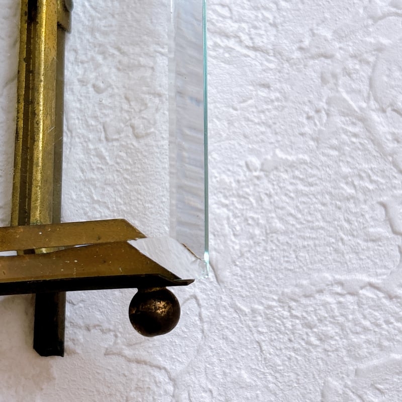 フランスアンティーク　真鍮製リボン装飾　フォトスタンド④ フランス アンティーク リボン装飾フォトスタンド