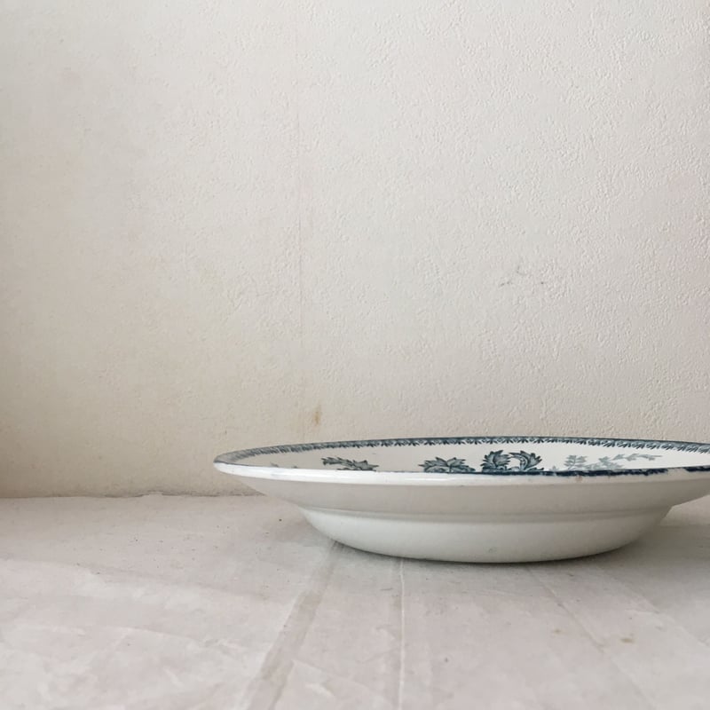 フランスアンティーク Longwy スープ皿（深皿） 鳥柄 | minon antiques