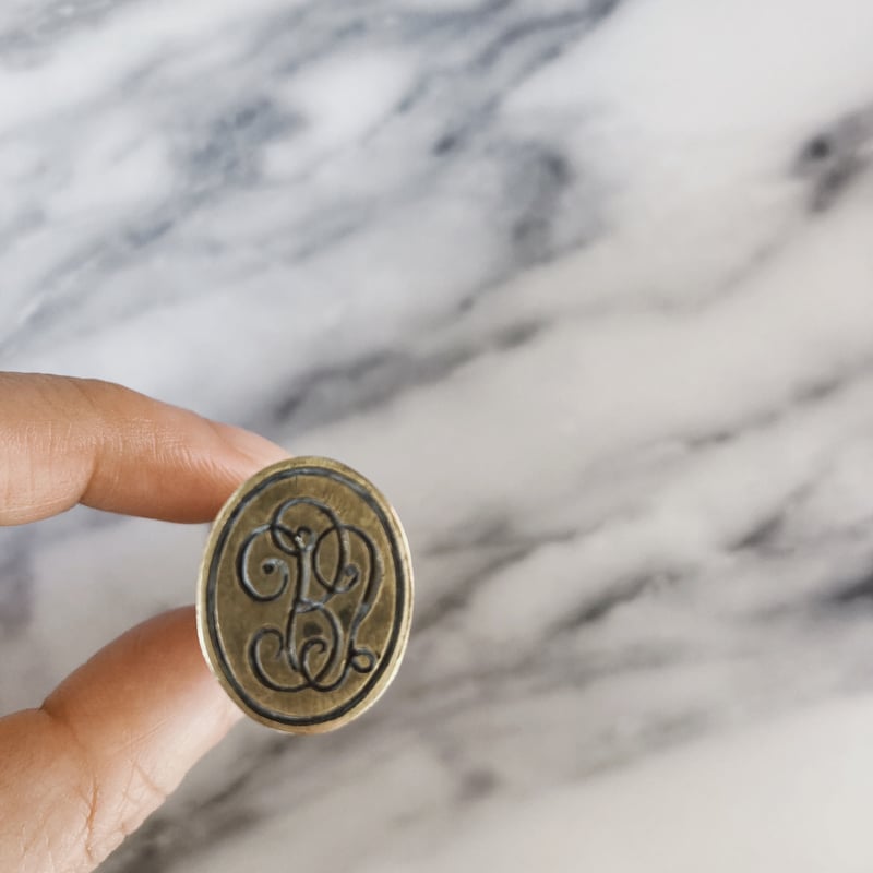 フランスアンティーク 宿木 シルバー シーリングスタンプ