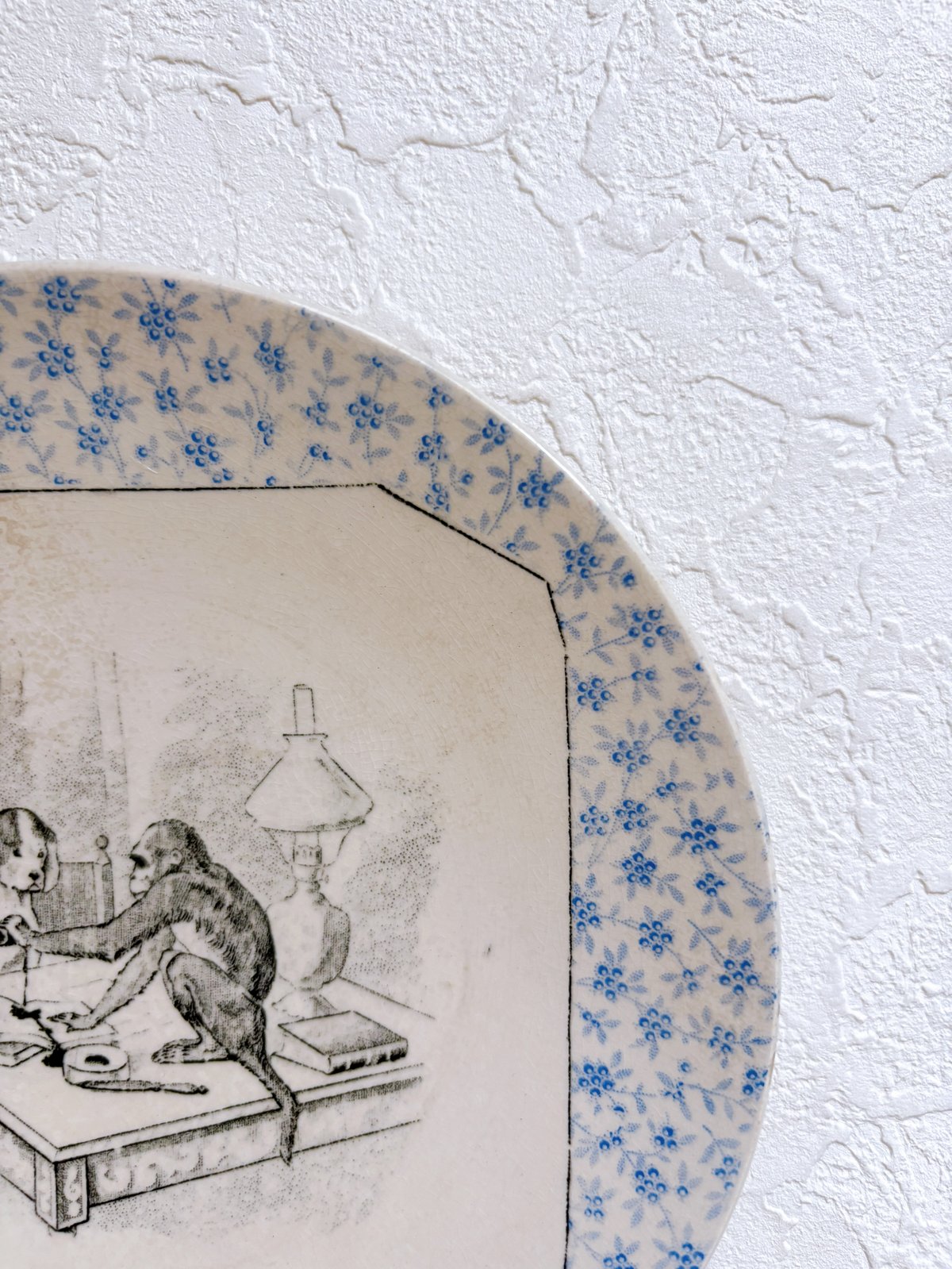 フランスアンティーク u&c sarreguemines perseシリーズ 飾り皿・デザ