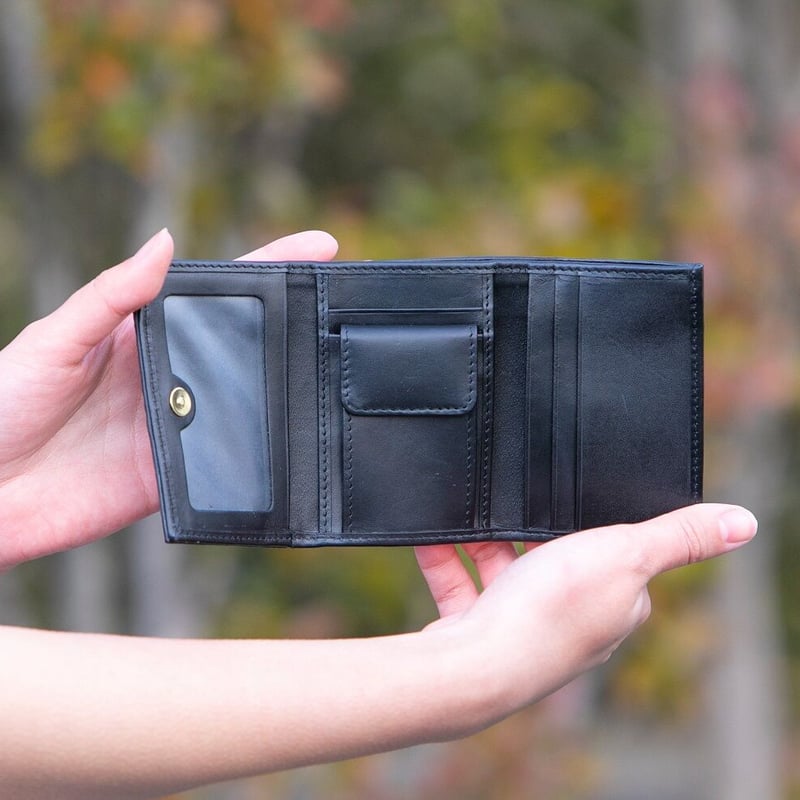 クロコダイル 三つ折り財布 ダークグリーン|本革 ミニ財布 わに革 クロコダイル 三つ折り財布 ダークグリーン|本革 ミニ財布 わに革